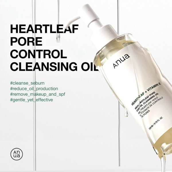 Anua Heartleaf Pore Control Cleansing Oil, Oil Cleanser for Face, Makeup - Image 3