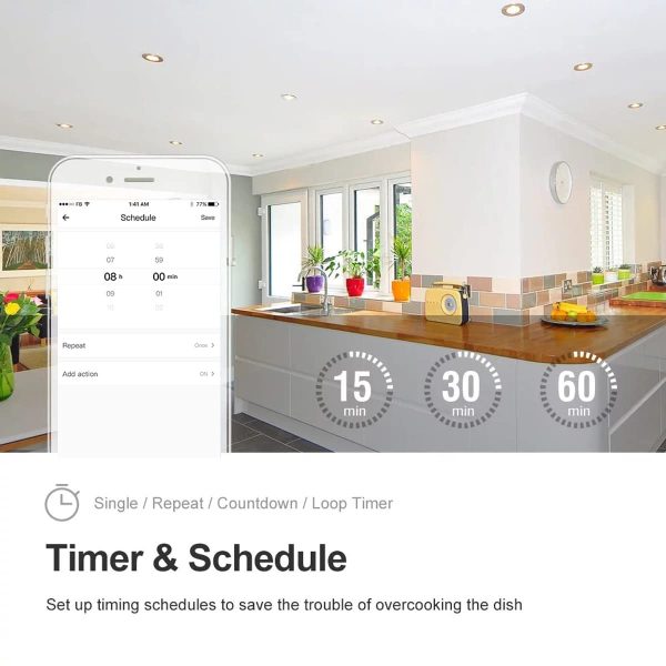 Smart Relay Switch Work with Ewelink, 30A WiFi Wireless Intelligent Relay - Image 5