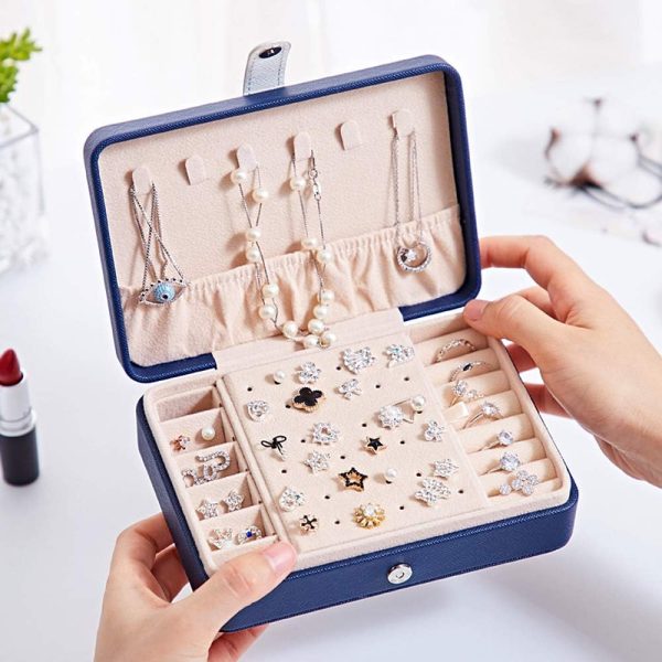 Jewelry Box For Women Necklace Earrings Rings Jewelry Accessory Organizer - Image 3