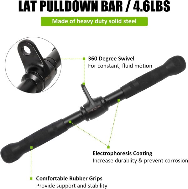 Cable Attachments for Home Gym, Made of Heavy Duty Solid Steel, LAT - Image 3