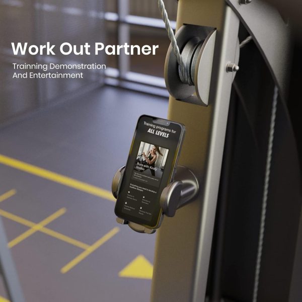 MiiKARE Gym Accessory Magnetic Phone Holder for Videos, Strong Magnets Gym - Image 3