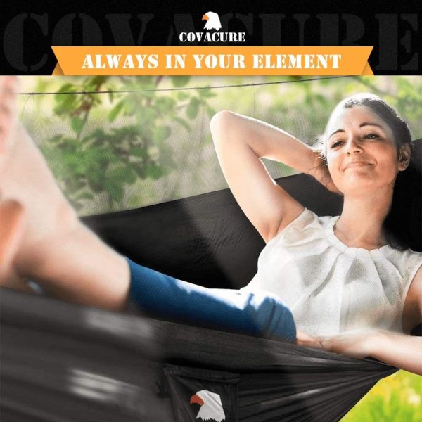 Covacure Camping Hammock - Lightweight Double Hammock, Hold Up to 772lbs, - Image 6