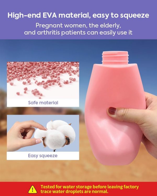 Portable Bidet for Travel Women Men, Manual Handheld Water Storage 380ml - Image 6