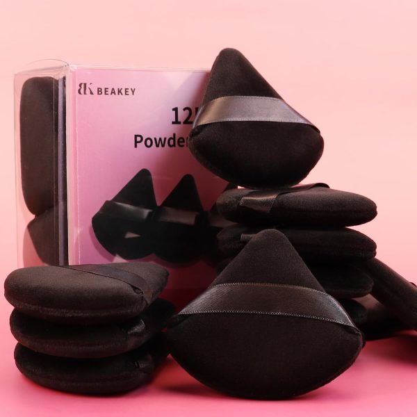 BEAKEY 12pcs Powder Puffs for Face Powder Triangle Powder Puff for Loose - Image 7