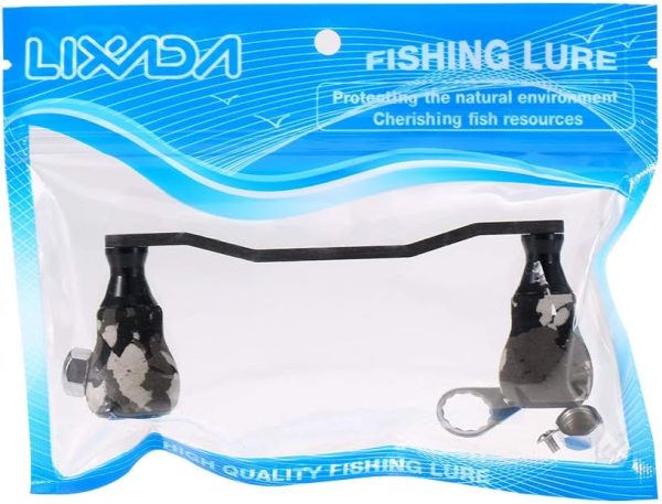 Lixada Carbon Fiber Fishing Reel Handle Baitcasting Trolling Reel Rocker - Image 9