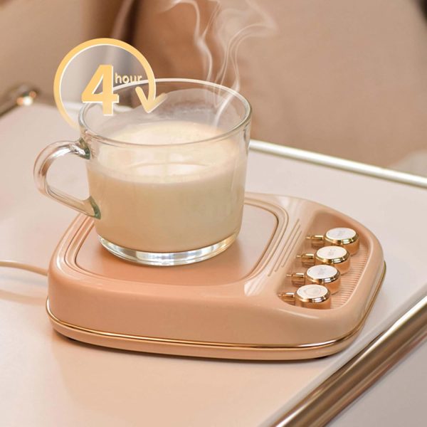 Insulated Beverage Warmer For Office Desk With 3 Heating Grade USB Coasters - Image 5