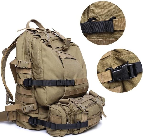 MiOYOOW 4PCS Tactical Molle Straps, Portable Molle Backpack Straps - Image 4