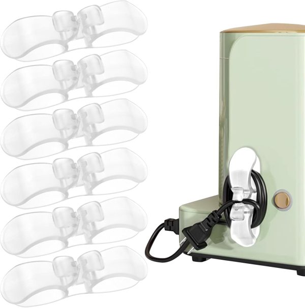 6Pcs Appliance Cord Organizer for Kitchen Appliances Cord Wrap Adhesive