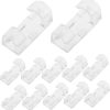 70pcs Self Adhesive Cable Clips Cord Organizer for Appliances Clear Wire
