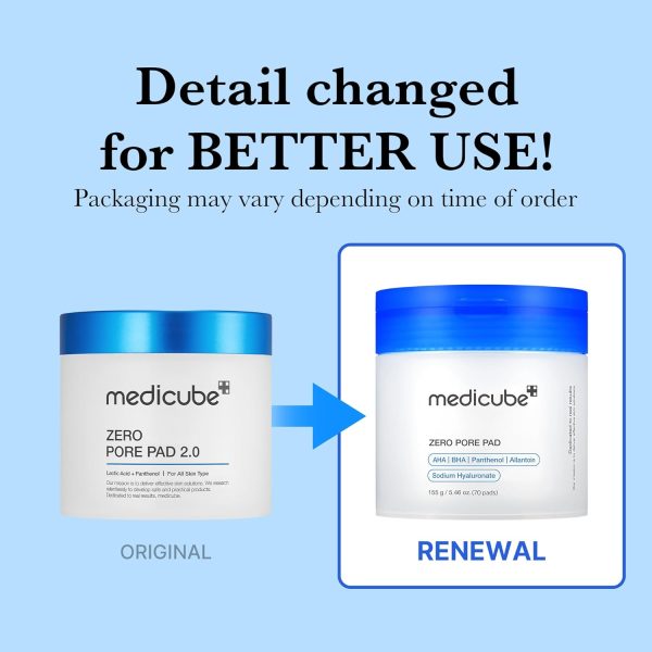 Medicube Zero Pore Pads 2.0, Dual-Textured Facial Toner Pads for - Image 2