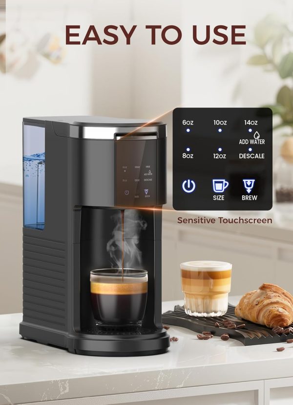 Kndko Single Serve Coffee Maker, Capsule Coffee Machine for K-Cups Pods & - Image 4