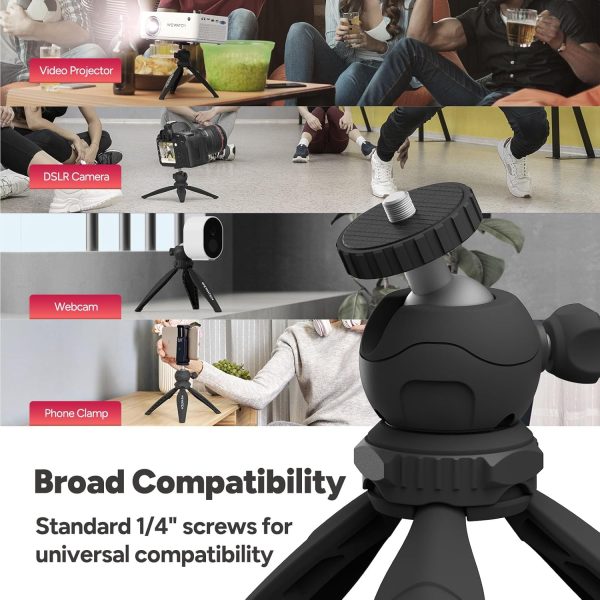 WEWATCH PS102 Mini Projector Tripod Stand for Projector with 360° Ball - Image 5