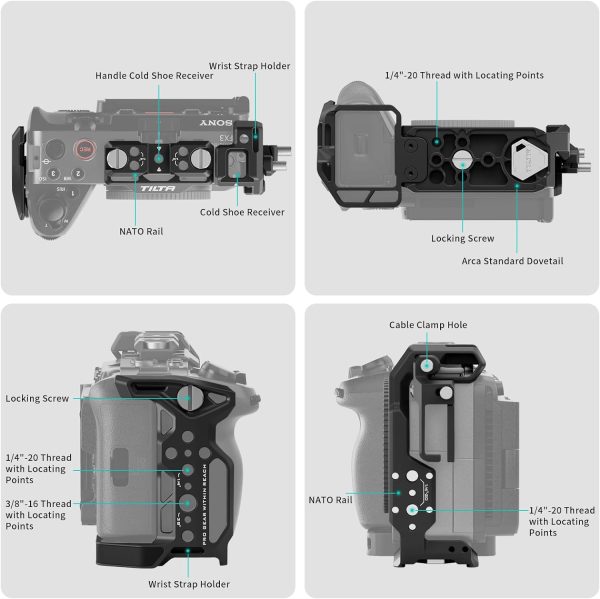 Tilta Camera Cage Pro Kit Compatible with Sony FX3/FX30 V2 | Includes Cage, - Image 4
