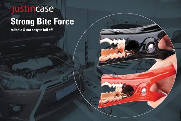 Justin Case Heavy-Duty Jumper Cables for Car, Includes 1 Gauge Wire - Image 2