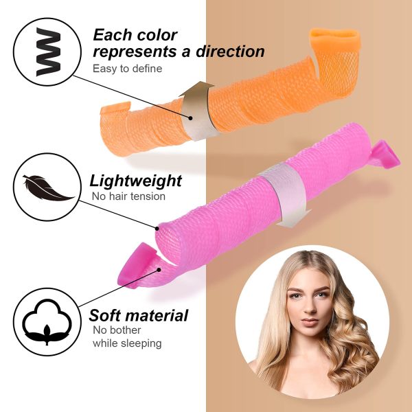 40pcs Hair Curlers Spiral Hair Curlers for Long Hair, No Heat Curlers - Image 2