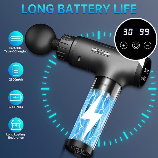 Massage Gun, Deep Tissue Massage Gun, Super Quiet Portable Electric Sport - Image 4
