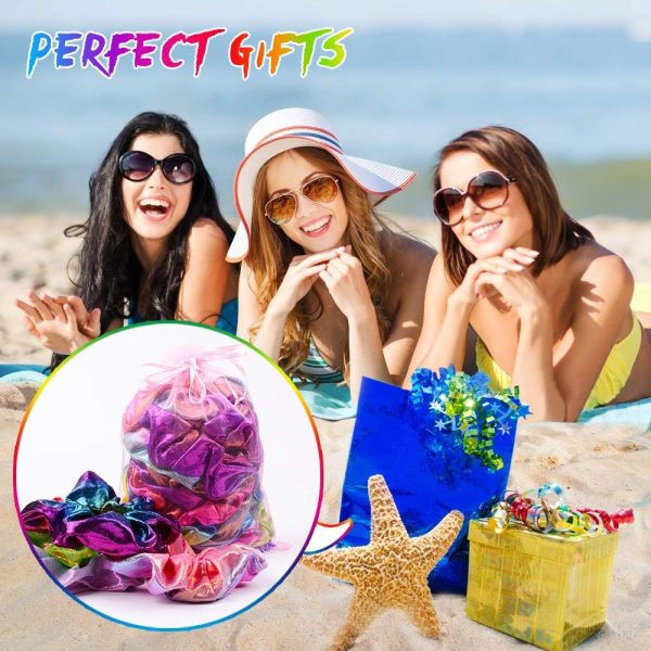24Pcs Hair Scrunchies for Girls Shiny Metallic Scrunchies Cute Elastic Hair - Image 7