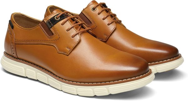 Bruno Marc Men's Crossflex Oxford Dress Sneakers Casual Leather Dress Shoes - Image 3