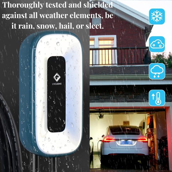 EV Charger Level 2, Ultra Compact, Up to 50 Amp Charging Station for Home, - Image 3