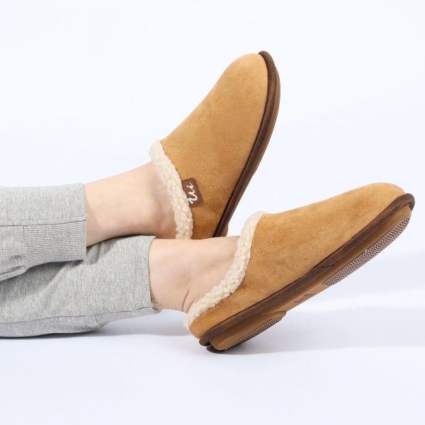 ULTRAIDEAS Women's Warm Memory Foam Slippers, Slip-on Ladies Slippers with - Image 6