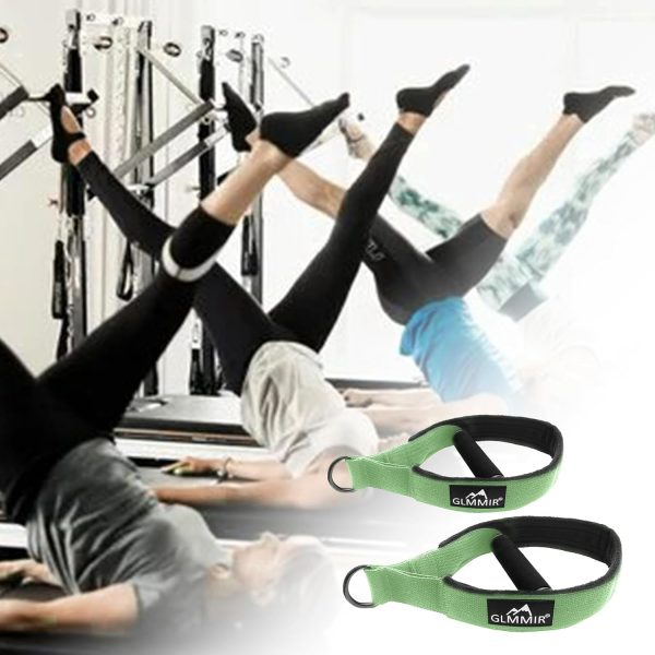 Pilates Double Loop Straps for Pilates Reformer, Fitness Metal D Ring - Image 5