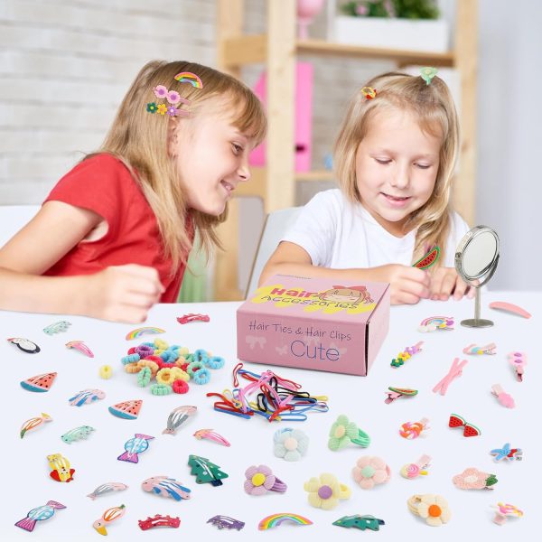 Toddler Girls Hair Accessories Kit, Hair Clips Little Girl Barrettes Kids - Image 7