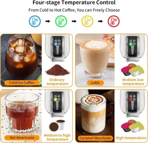 KOTLIE 5in1 19Bar Multicapsule Espresso Coffee Machine, Cold&Hot Brewing - Image 7