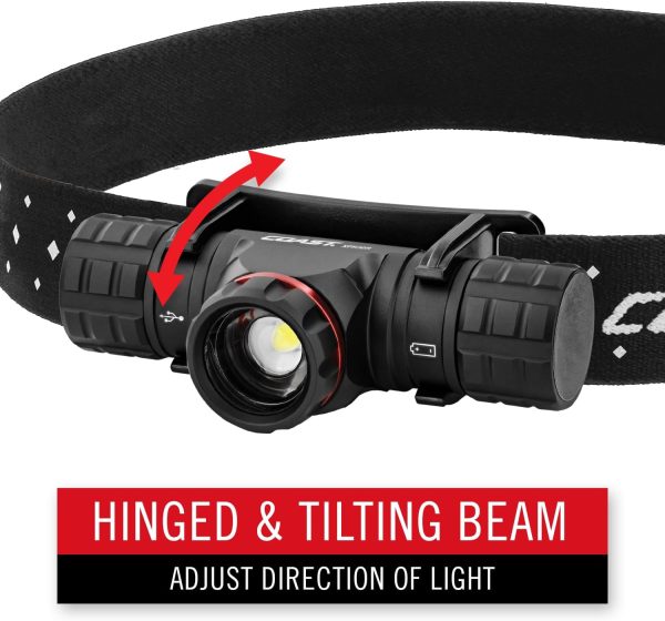 Coast XPH30R 1200 Lumen USB-C Rechargeable Dual Power Headlamp with Twist - Image 7