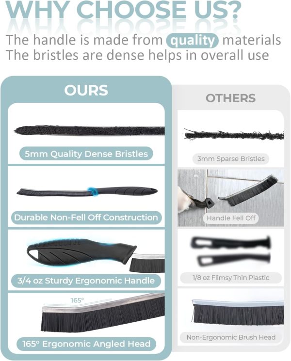 SXhyf Cleaning Brush - Hard Bristle Crevice Cleaning Brush, Multifunctional - Image 4