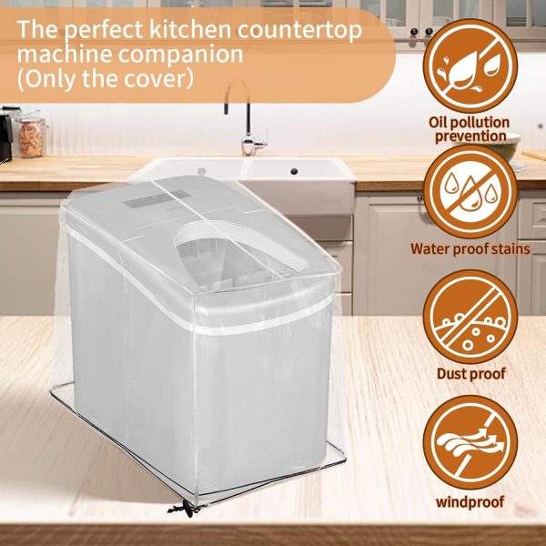 Ice Maker Cover,PVC Ice Machine Dustproof Cover,Waterproof Shield for - Image 3