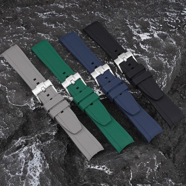 Bands for MoonSwatch Watch Curved end No Gap,Premium Silicone Rubber Watch - Image 6
