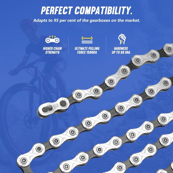Bike/E-Bike Chain Kit 8/9/10/11 Speed Chain - Road & Mountain Bicycle Chain - Image 5