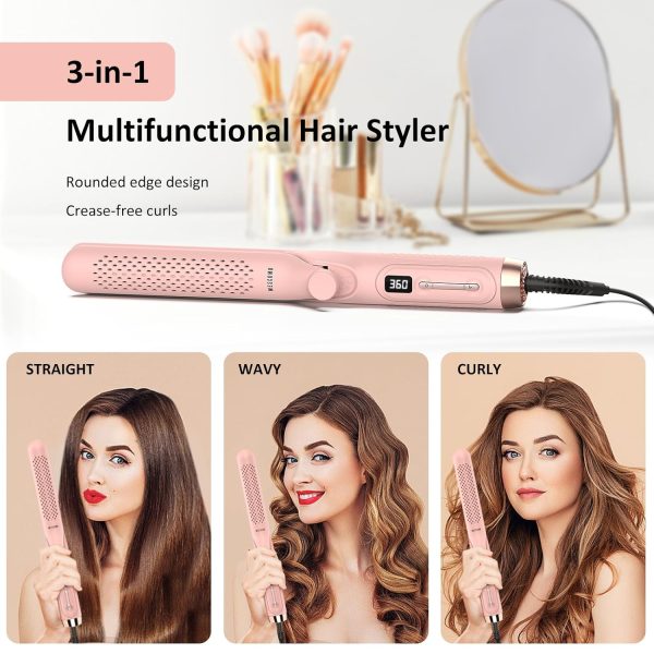 360° Airflow Styler Curling Iron - 1.25 Inch Hair Straightener and Curler 2 - Image 3
