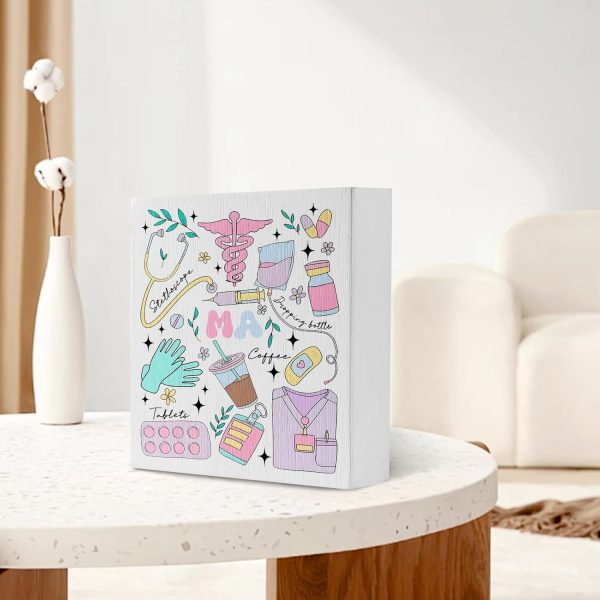 Medical Assistant Office Decor Nurse Presents Nursing Desk Table - Image 3