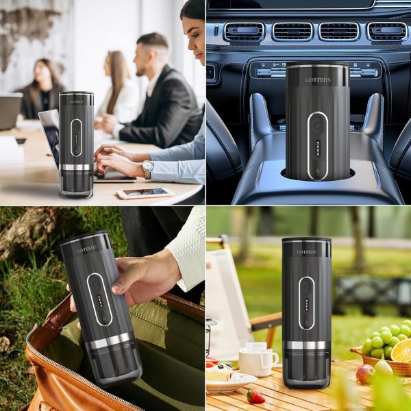 Portable Espresso Machine, Car Coffee Maker Self-Heating with Type-C, - Image 4