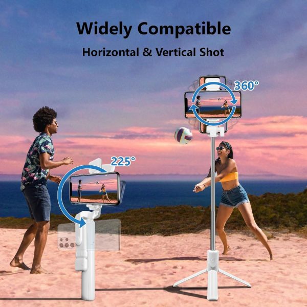 Selfie Stick Tripod, 40 in Retractable Tripod for iPhone with Wireless - Image 3