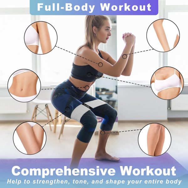 Resistance Bands for Working Out, 3 Levels Exercise Bands Workout Bands Set - Image 5