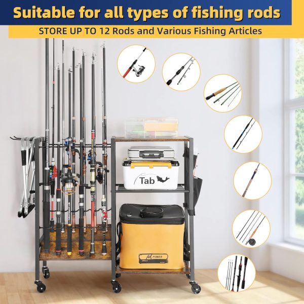 Olakee Fishing Rod Holders Fishing Gear Fishing Equipment Organizers - Image 4