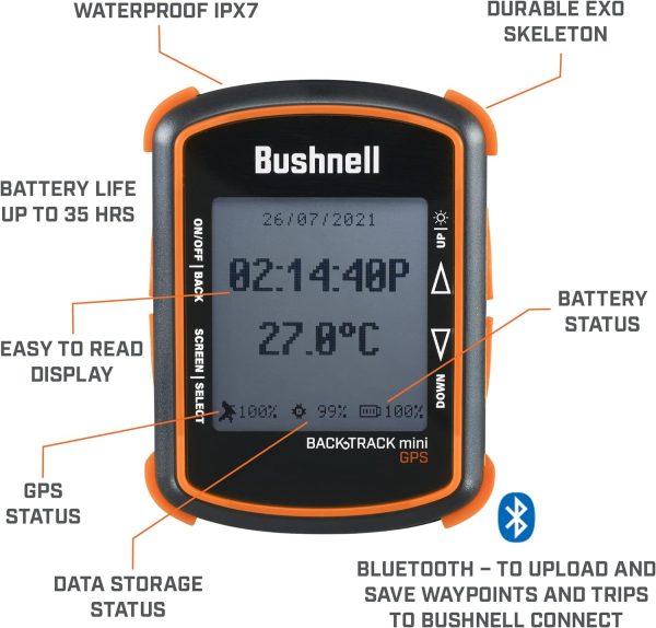 Bushnell BackTrack Mini GPS Navigation, Portable Waterproof GPS for Hiking - Image 3