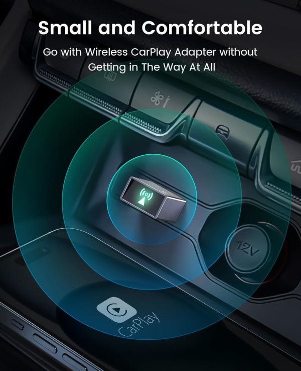 Wireless CarPlay Adapter for Apple, Plug and Play Low Latency Mini - Image 4