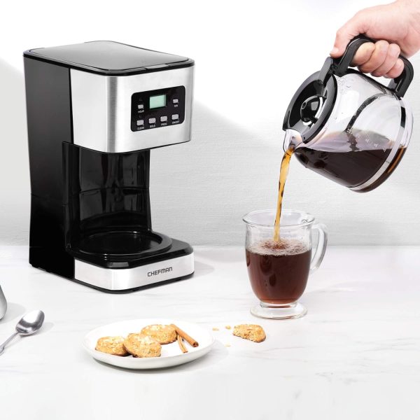 Chefman 12-Cup Programmable Coffee Maker, Electric Brewer, Auto Shut Off, - Image 5