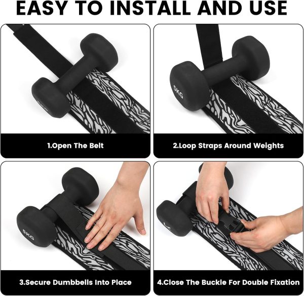 Hip Thrust Belt for Dumbbells,Exercise Hip Thrust Belt for Weights, Hip - Image 4