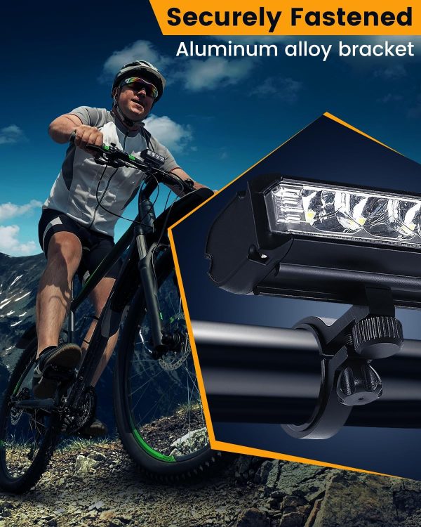 Bright Bike Light for Night Riding, 9000 Lumen Bicycle Light High Beam Low - Image 2