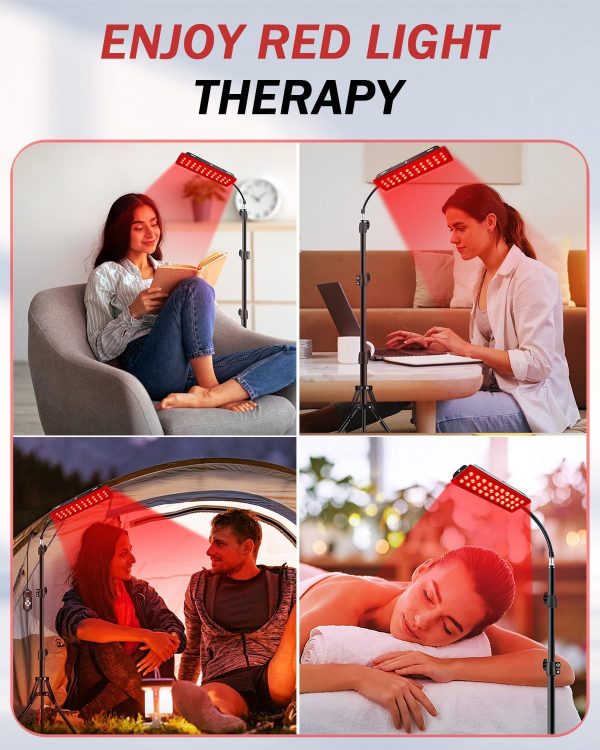Red Light Therapy Lamp for Body, Infrared Light Therapy Lamps with Stand, - Image 6