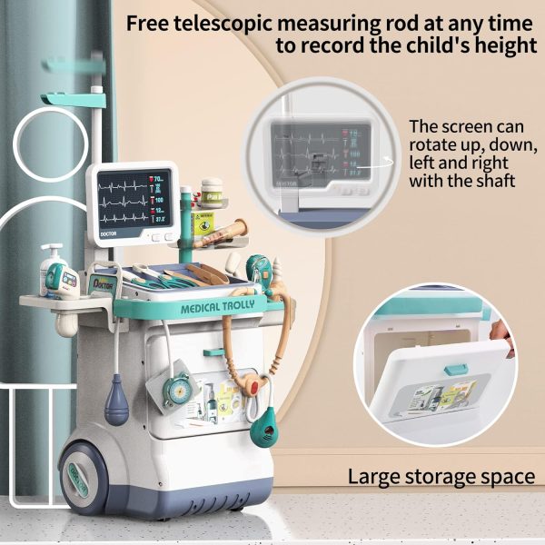 Deejoy Toy Doctor Kit for Kids, Pretend Medical Station Set for Boys & - Image 4
