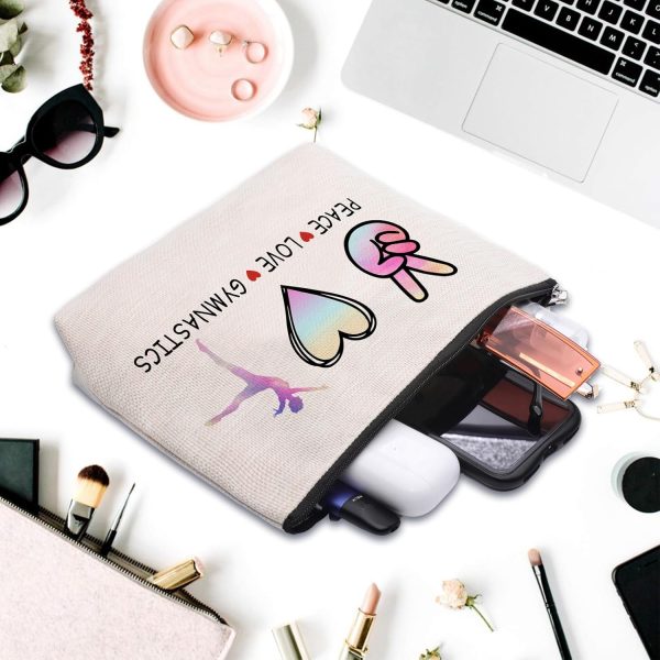 Cosmetic Makeup Bag Gifts for Gymnastics Lover Women, Gymnastic Coach Gift, - Image 4
