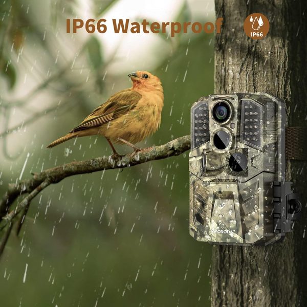 36MP 1920P Trail Camera, Game Camera with Night Vision Motion Activated - Image 5