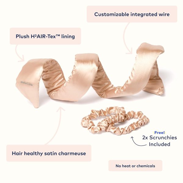 RobeCurls Heatless Hair Curler Set - Satin Curling Headband for Natural, - Image 3
