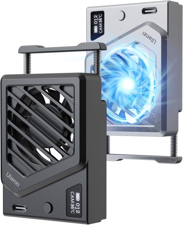 ULANZI Camera Cooling Fan Black New, Spring Telescopic Mounting Adjustable - Image 6