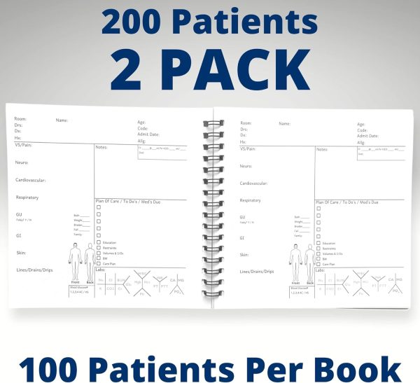 Nurse Essentials Report Notebook for Work & Nursing School Clinical, - Image 3